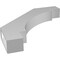 Ekena Millwork 4-in. W x 28-in. D x 28-in. H Merced Architectural Grade PVC Knee Brace BRCP04X28X28MRC - alternate 4